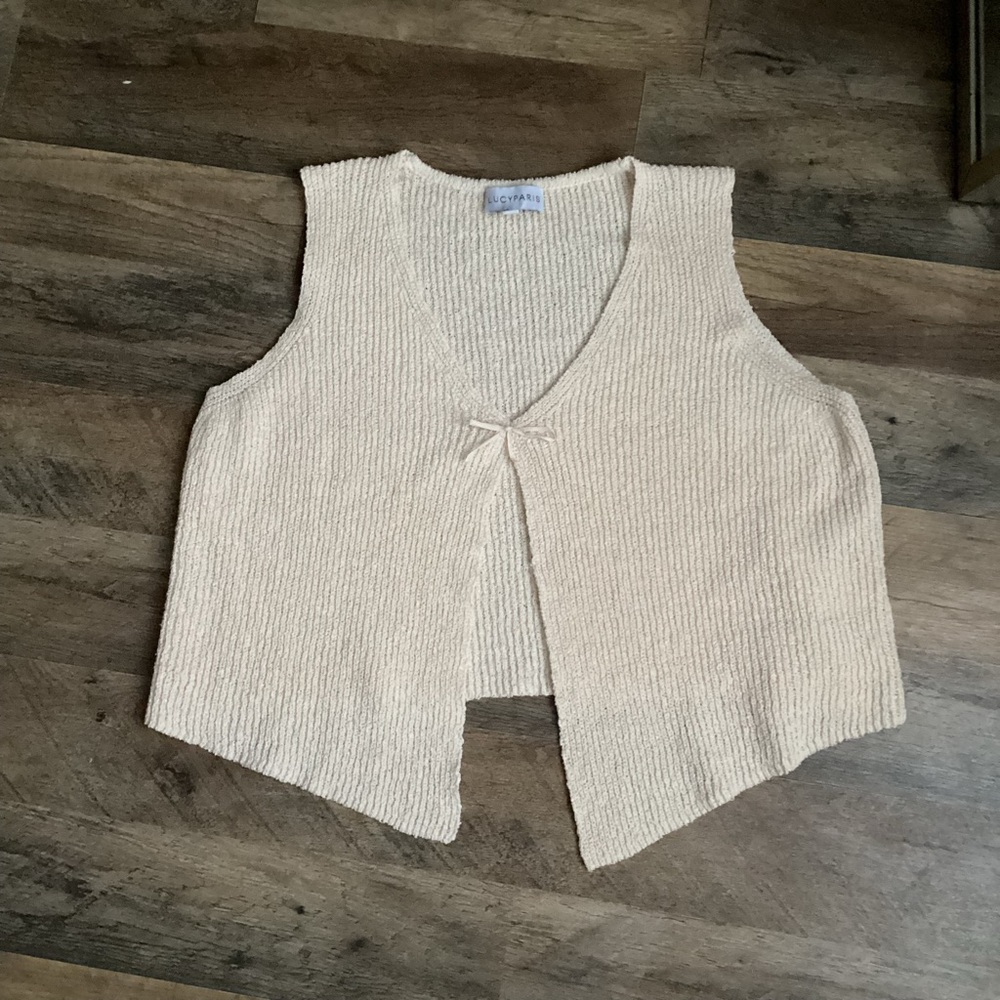 Lucy Paris Cream Knit Top